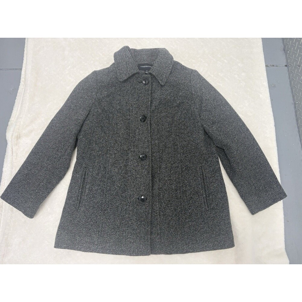 London Fog Wool Blend Coat Jacket Business Professional Career XL Woman